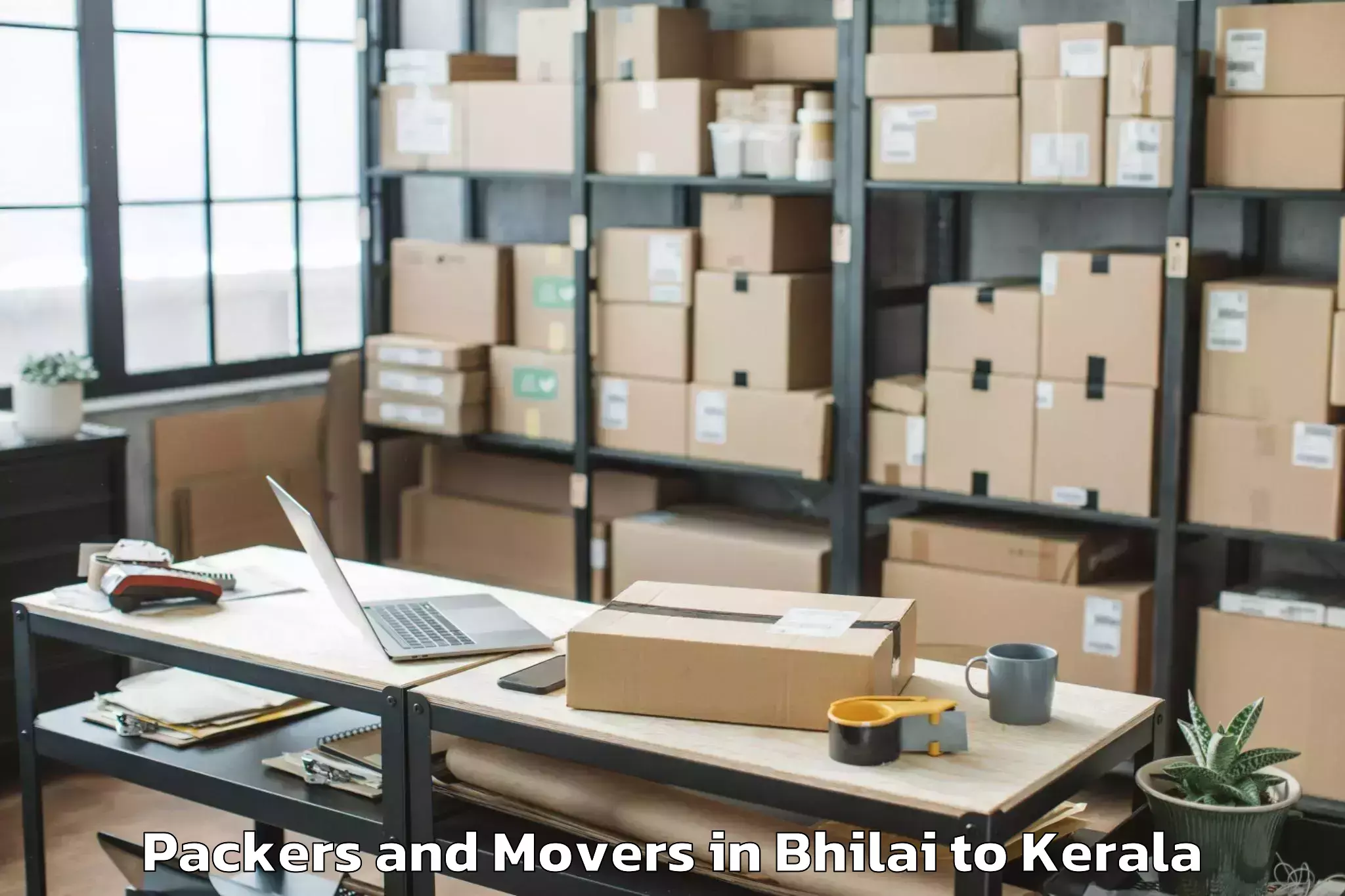 Efficient Bhilai to Paravur Tekkumbhagam Packers And Movers